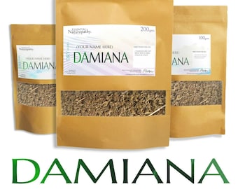DAMIANA LEAF Dried Herb Certified Organic Loose Tea Or Smoke  (Turnera diffusa)