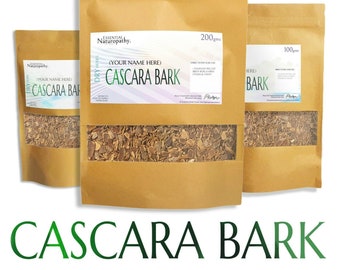 CASCARA BARK Dried Herb Wildcrafted Loose Tea (Rhamnus purshiana)Premium Cascara