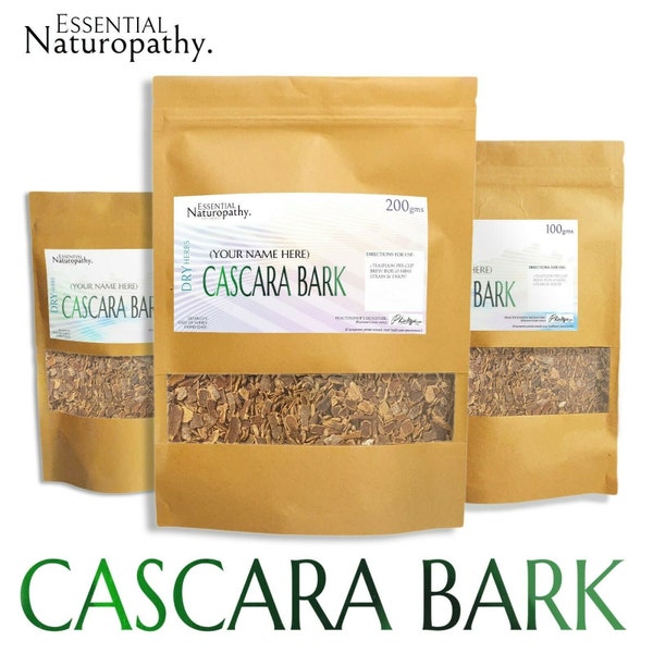 CASCARA BARK Gedroogd Kruid Wildcrafted Loose Tea (Rhamnus purshiana)Premium Cascara