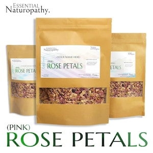 PINK ROSENBLÄTTER Getrocknete echte Bio (Rosa Centifolia) Tee Potpourri Konfetti