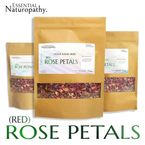 EDIBLE ROSE PETAL Tea Organic Culinary Herb Dry Pink Red Bulk