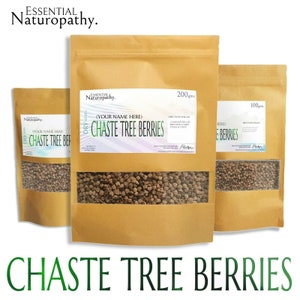 CHASTE TREE BERRIES / Chaste Berry Dried Herb Organic Tea (Vitex agnes-castus)