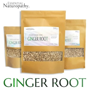 GINGER ROOT Dried Herb 100% Certified Organic Loose Tea (Zingiber officinale)