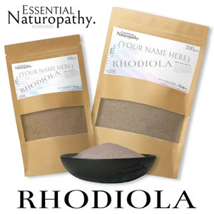Rhodiola POWDER / Rosenwurzel 100% zertifiziertes biologisches (Rhodiola rosea) Premium Kraut