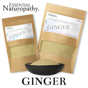GINGER ROOT POWDER 100% Certified Organic (Zingiber officinale) Premium Quality