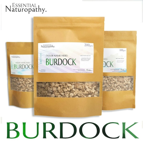 BURDOCK ROOT Dried Herb 100% Certified Organic Loose Tea (Arctium lappa) Premium