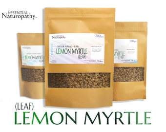 LEMON MYRTLE Dried Herb Certified Organic Tea (Backhousia citriodora) AUS grown