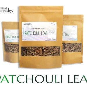 PACHULÍ HOJA Hierba Seca (Pogostemon cablin) Té PREMIUM - Incienso - Sahumerios