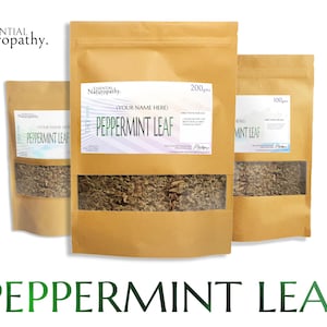 PEPPERMINT LEAF Dried Herb Certified Organic Loose Leaf Tea (Mentha piperita) PREMIUM