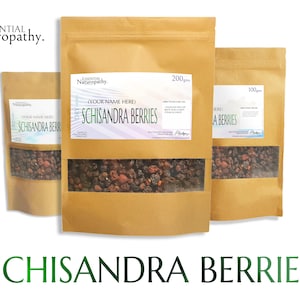 SCHISANDRA BERRY / BERRIES Dried Certified Organic (Schisandra chinensis) Premium