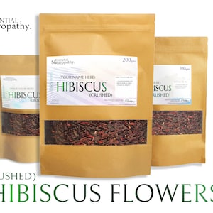 HIBISCUS FLOWER DRIED Crushed Organic Loose Tea (Hibiscus sabdariffa)