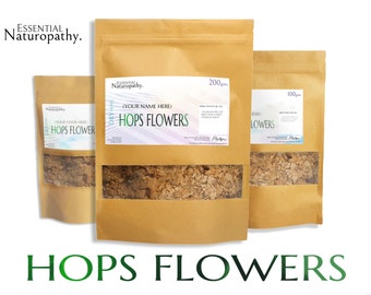 HOPS FLOWER DRIED 100% Certified Organic Loose Tea (Humulus lupulus) Premium