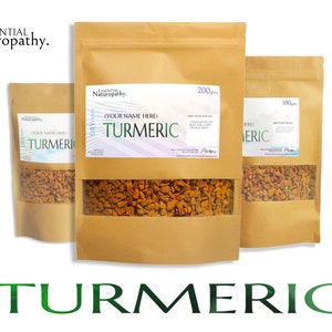 TURMERIC ROOT Cut Dried Herb Certified Organic (Curcuma longa) PREMIUM Tea - Spice