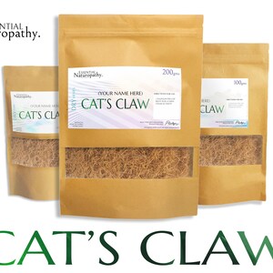 CATS CLAW BARK Dried Herb Wildcrafted (Uncaria tormentosa) Premium Herbal Tea