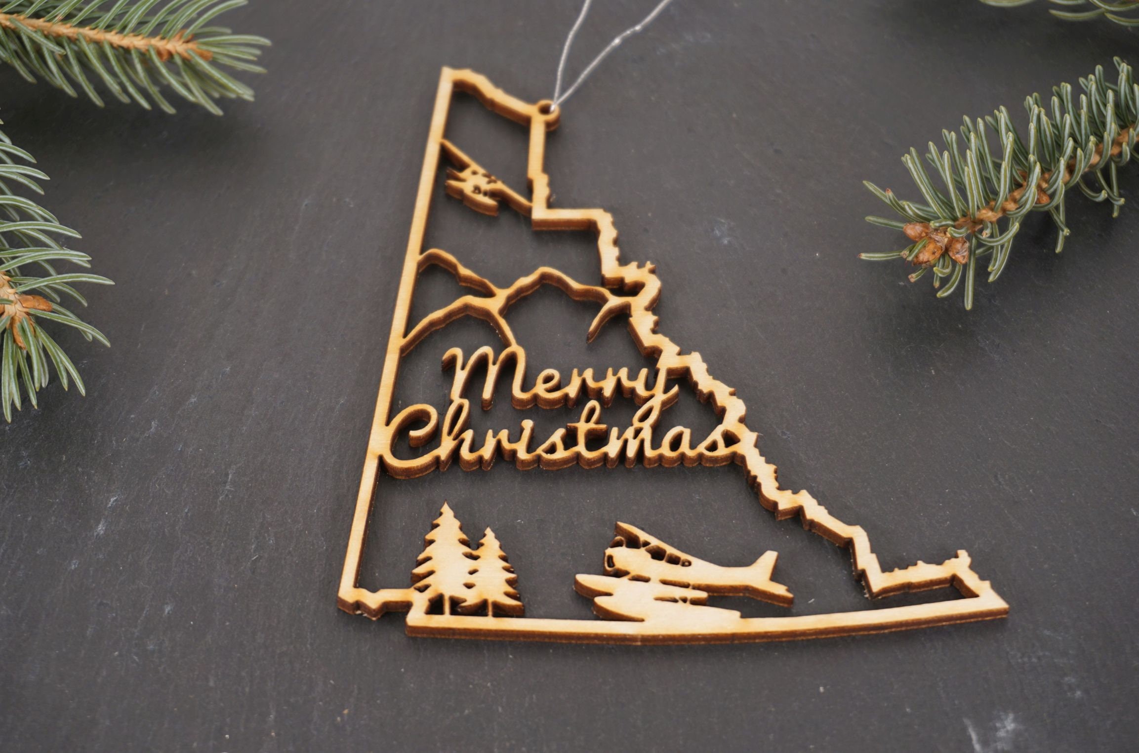 Celebrate Canada Christmas Ornament Series Yukon Wooden Etsy