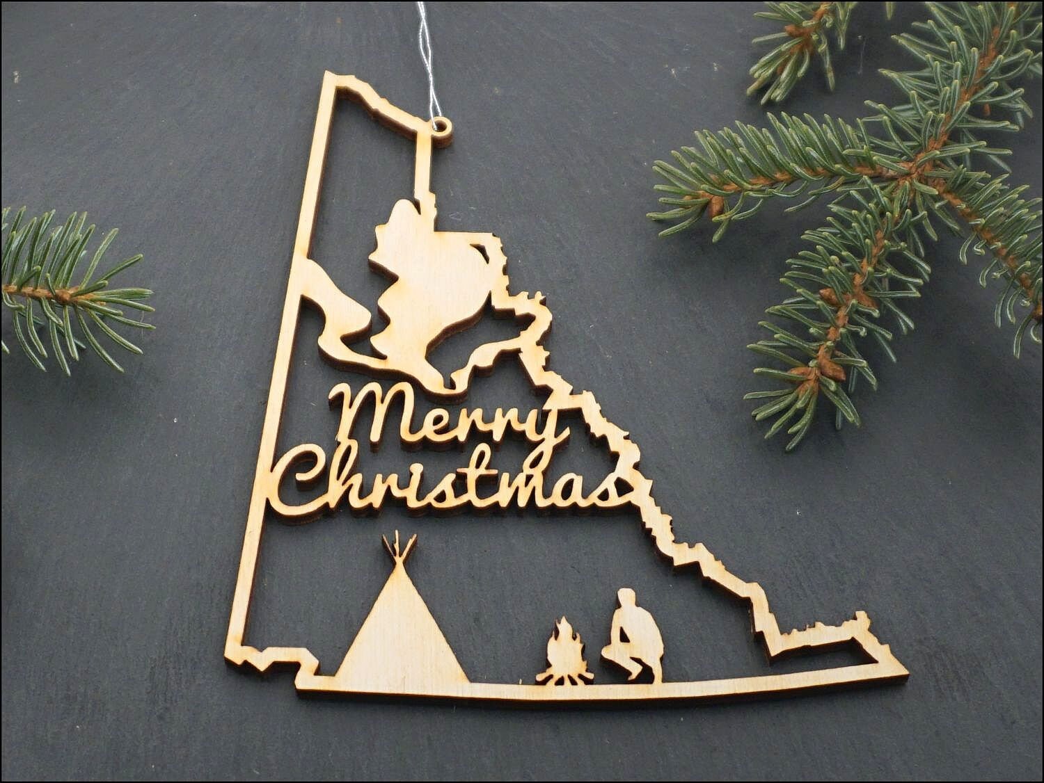 Celebrate Canada Christmas Ornament Series Yukon Wooden Etsy