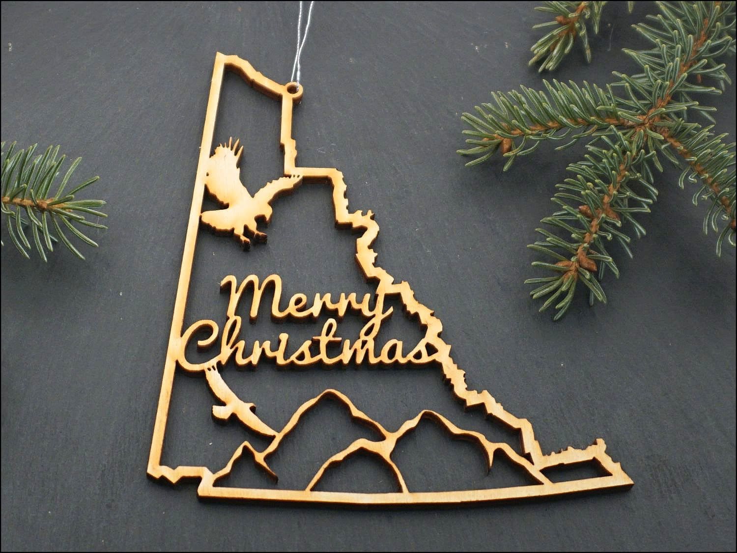 Celebrate Canada Christmas Ornament Series Yukon wooden Etsy