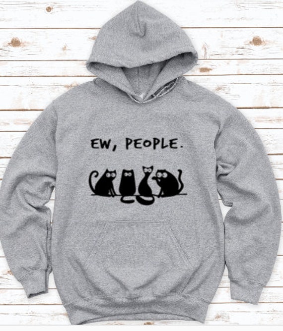Ew People Gray Unisex Hoodie Sweatshirt with FREE SHIPPING