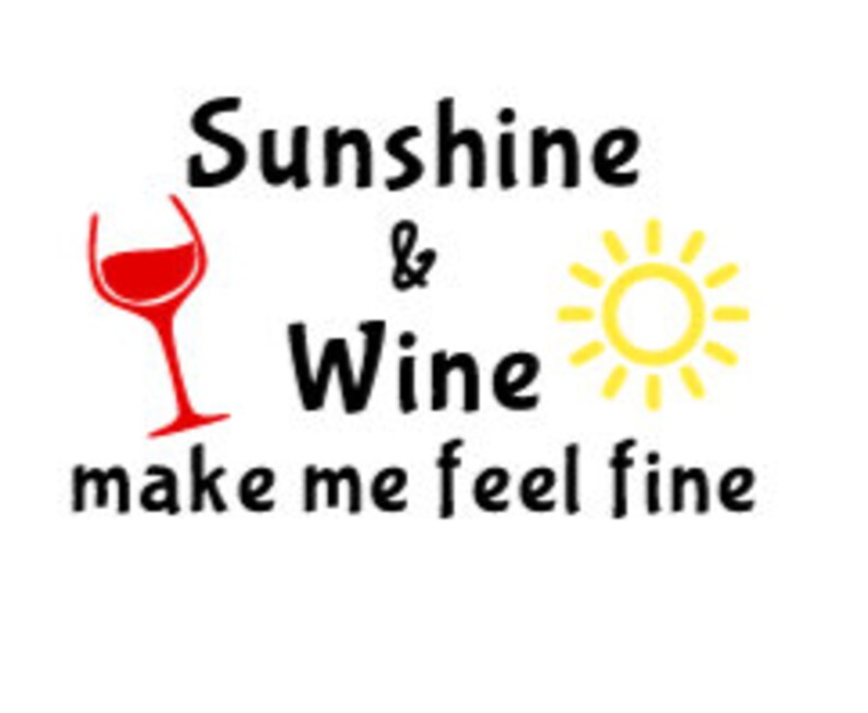 Sunshine & Wine Make Me Feel Fine Gray Unisex Short Sleeve Etsy