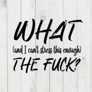 What the F*ck, funny SVG File, png,  pdf, dxf, digital download, cricut cut file