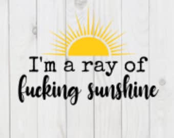 Soy un rayo de sol, archivo SVG divertido, pdf, png, dxf, descarga digital, archivo de corte cricut