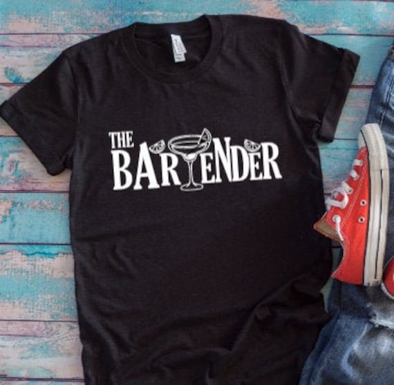 The Bartender Black Unisex Short Sleeve T shirt with FREE SHIPPING
