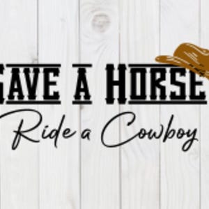 Sparen Sie ein Pferd, reiten Sie einen Cowboy, lustige SVG-Datei, pdf, png, dxf, digitaler Download, Cricut Schnitt Datei