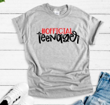 Official Teenager Birthday Gray Unisex Short Sleeve T-shirt