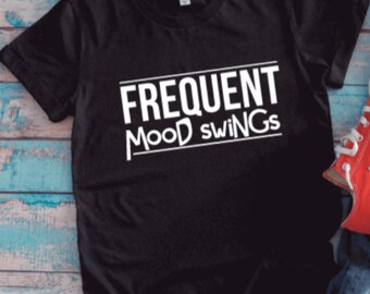 Frequent Mood Swings, Black Unisex Short Sleeve T-shirt