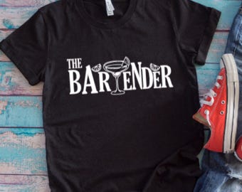 The Bartender Black Unisex Short Sleeve T-shirt
