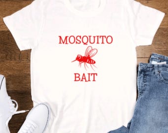 Mosquito Bait, White Short Sleeve T-shirt