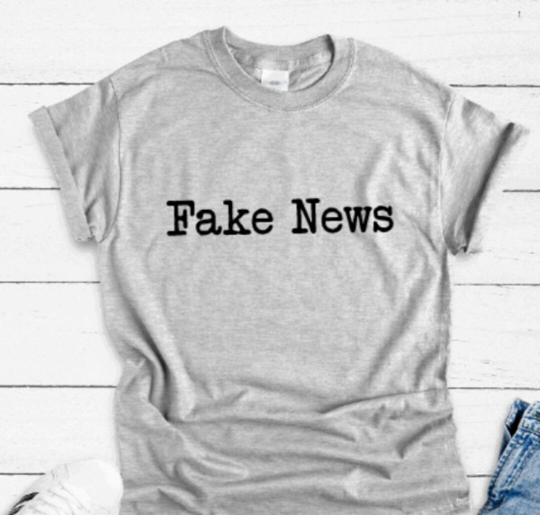 Fake News Gray Unisex Short Sleeve T shirt With FREE SHIPPING Etsy fake-news-gray-unisex-short-sleeve-t-shirt-with-free-shipping-etsy