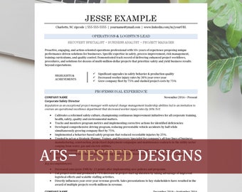 Clean ATS Professional Resume Template for Word Download | Minimalist Resume for Experienced Professionals and Corporate Jobs"#20"