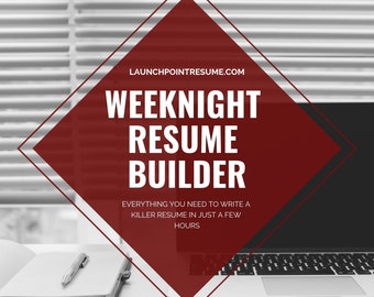 WEEKNIGHT RESUME BUILDER (eBook version) Do-it-yourself resume writing examples