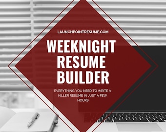 WEEKNIGHT RESUME BUILDER (eBook version) Do-it-yourself resume writing examples