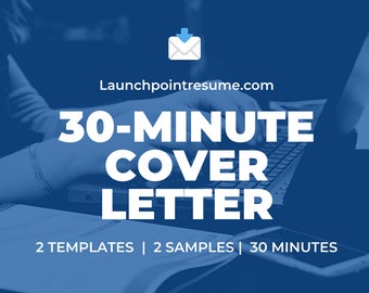 Cover Letter Writing and Templates | Write a cover letter in 30-mins with instructions | Cover Letter Template Word & Google Docs