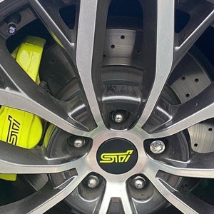 4x 5 cm Hubcap Sticker STI
