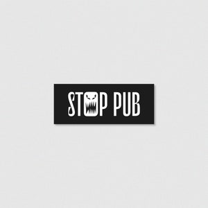Lot de 10 autocollants STOP PUB