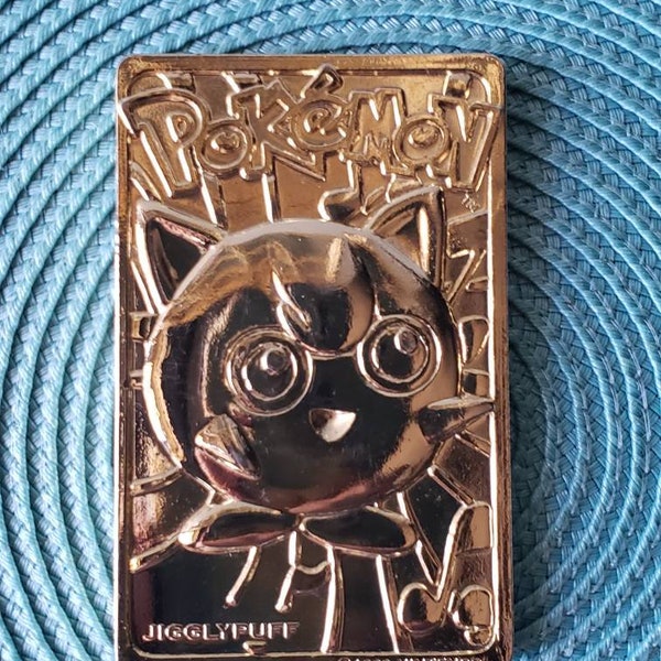 Gold Jigglypuff Card Etsy