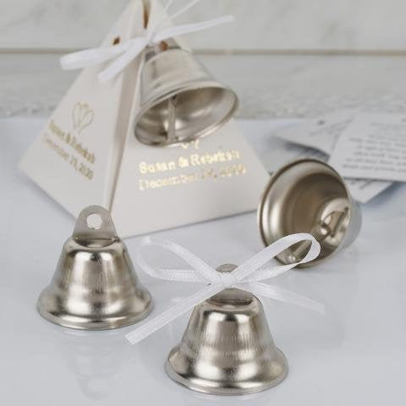 Gold Kissing Bells 2 packs Set of 9 total 18 pieces each Etsy