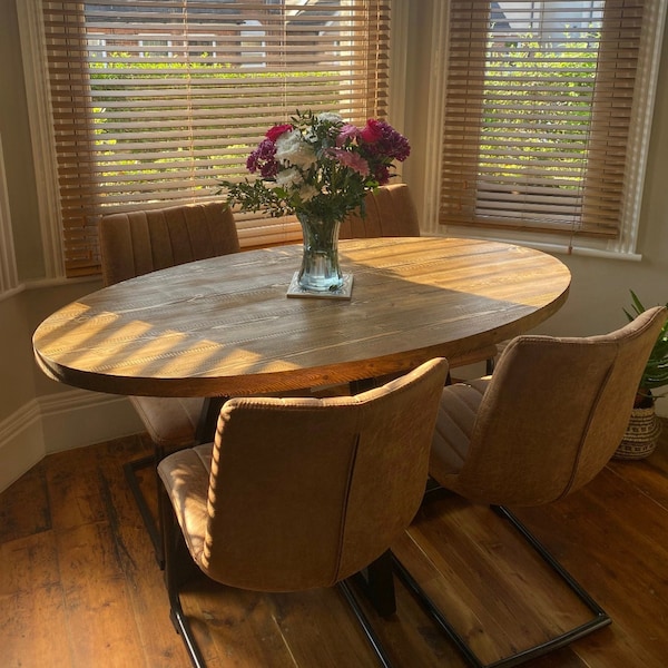 Oval Dining Table Extendable - Etsy UK
