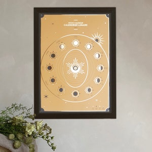 Art poster - moon calendar 2021