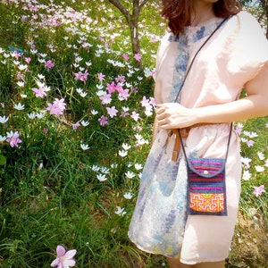 7 Colors Option For Handmade Phone Tribal Pattern With Long Strap Pouch. Nice For Keeping The Mobile Phone.