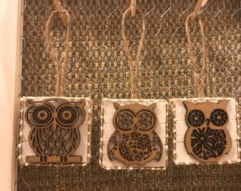 Owl Ornaments - Decor - Christmas Ornaments
