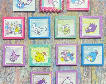Hello Kitty and Friends Magnets Home Decor  Birthday Kuromi My Melody Keroppi Cinnamoroll Pompompurin Pochacco Little Twin Stars Sanrio