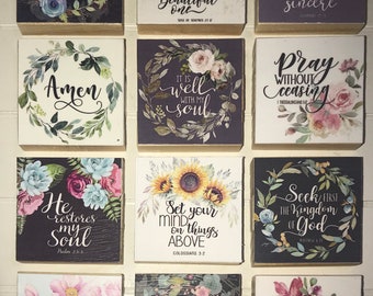 Bible Quotes Magnets - 2"x2"