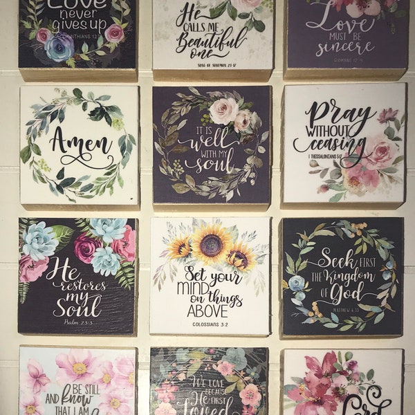 Bible Quotes Magnets - 2"x2"