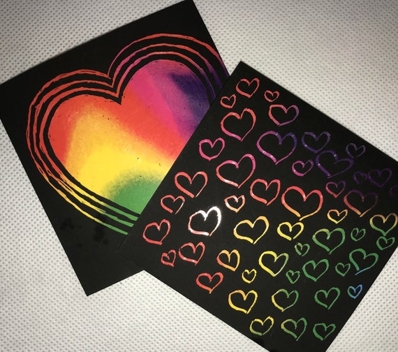 50 Sheet Scratch Art Rainbow Paper, Classroom Creative Drawing, Doodling,  Writing, Travel Toy, Party Favor Valentines Day Easter Basket 