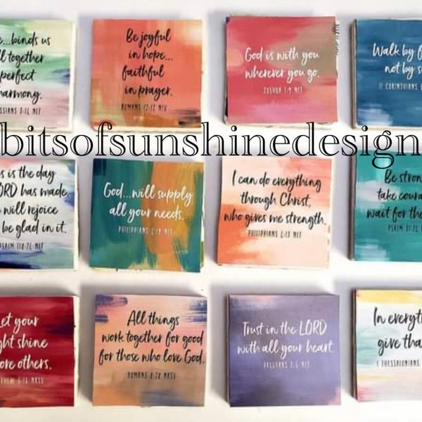 Bible Quotes Magnets - 2"x2"