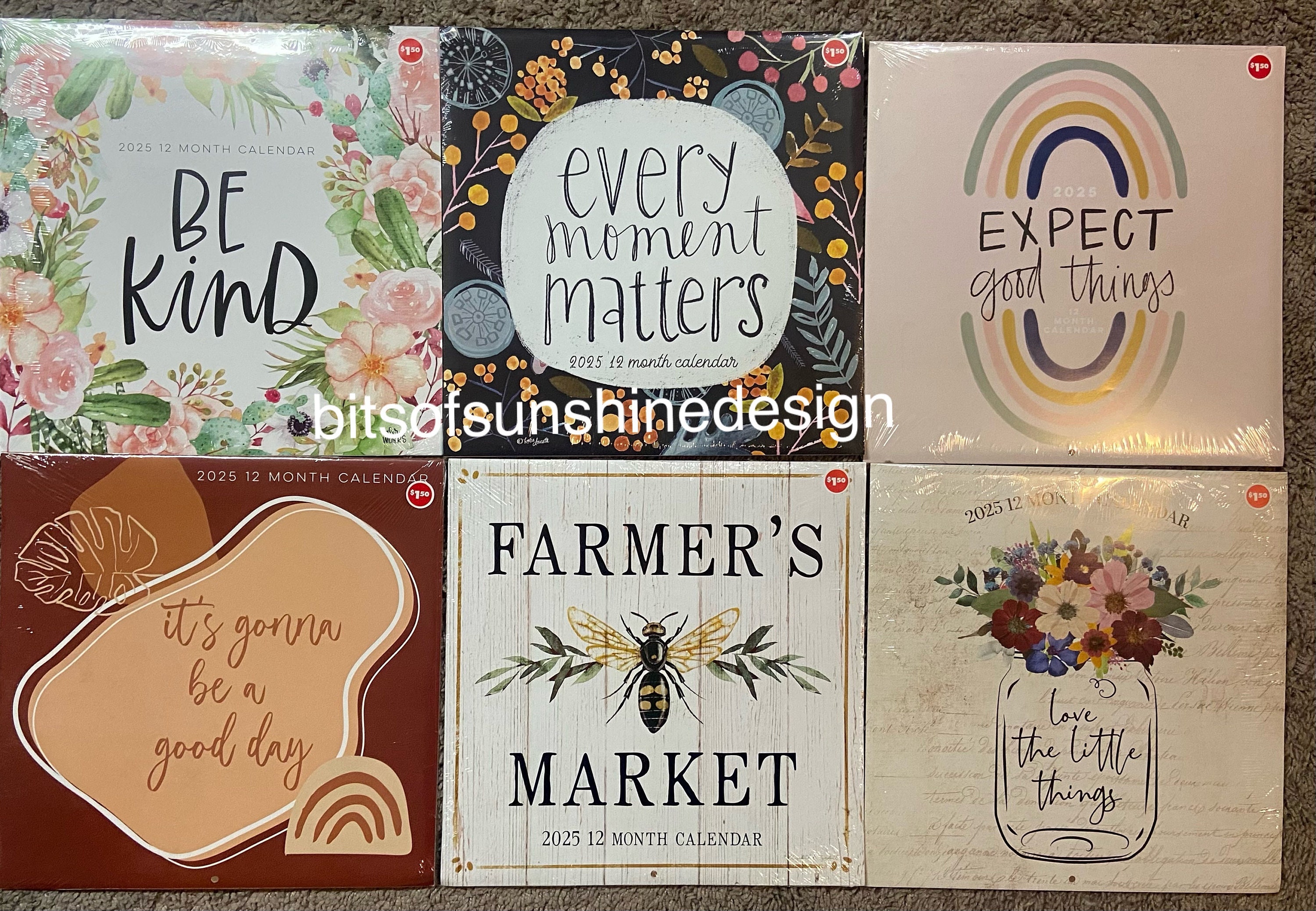 2025 Dollar Tree Calendar Be Kind Every Moment Matters Expect Good